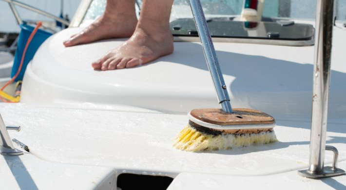 Scrubbing Boat