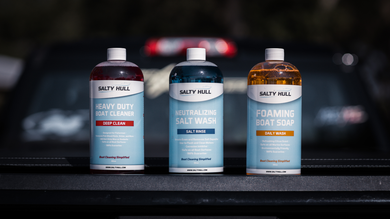 Salty Hull Boat Cleaning Products