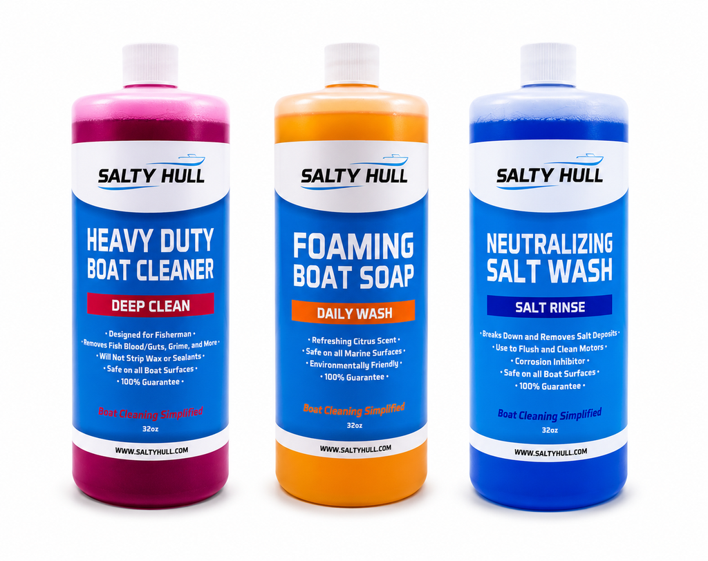 Salty Hull 3-Pack Cleaning Kit – Complete Boat Care Refill Bundle