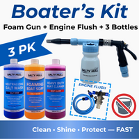 Thumbnail for Boater's Kit with foam gun and cleaning products on a blue background