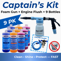 Thumbnail for Captain's Kit with foam gun and cleaning products on a blue background