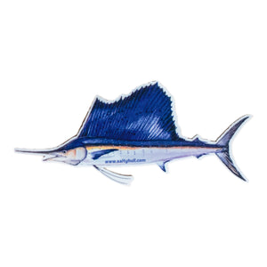 Fish Stickers (5 Pack) Yellowfin, Bull Shark, Sailfish, Mahimahi, Blue Marlin